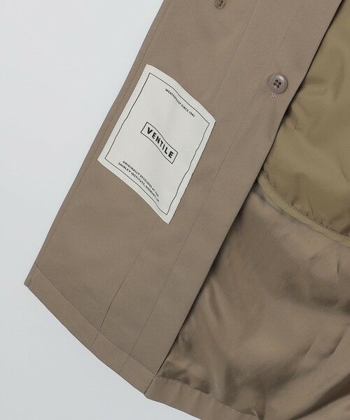 SHIPS / シップス ステンカラーコート | 〈撥水加工〉シンサレート ライナー付き VENTILE(R) コットン ステンカラー コート | 詳細11