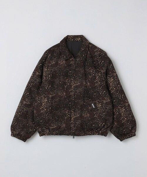 SHIPS / シップス ダウンジャケット・ベスト | NOMARHYTHM TEXTILE: Leopard Reversible Down Puffer（ブラウン）