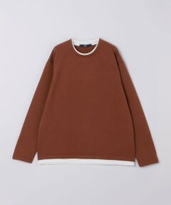 SHIPS / シップス カットソー（半袖以外） | 《予約》リンクス ジャカード フェイク レイヤード ロンT◆