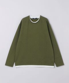 SHIPS / シップス カットソー（半袖以外） | 《予約》リンクス ジャカード フェイク レイヤード ロンT◆