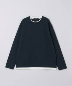 SHIPS / シップス カットソー（半袖以外） | 《予約》リンクス ジャカード フェイク レイヤード ロンT◆