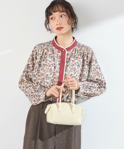 SHIPS / シップス シャツ・ブラウス | 〈手洗い可能〉MULHOUSE  フラワー プリント ギャザー シャツ | 詳細16