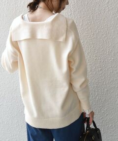SHIPS / シップス ニット・セーター | 《予約》〈手洗い可能〉セーラーカラー ニット◆