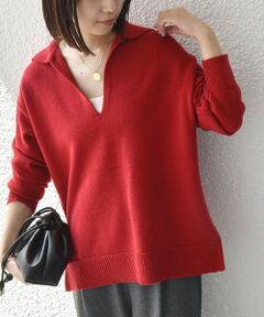 SHIPS / シップス ニット・セーター | 《予約》〈手洗い可能〉セーラーカラー ニット◆