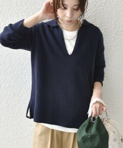 SHIPS / シップス ニット・セーター | 《予約》〈手洗い可能〉セーラーカラー ニット◆