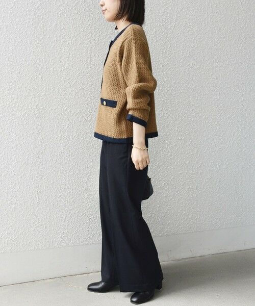 SHIPS / シップス カーディガン・ボレロ | 《予約》〈手洗い可能〉配色 トリム ニット ジャケット◆ | 詳細21
