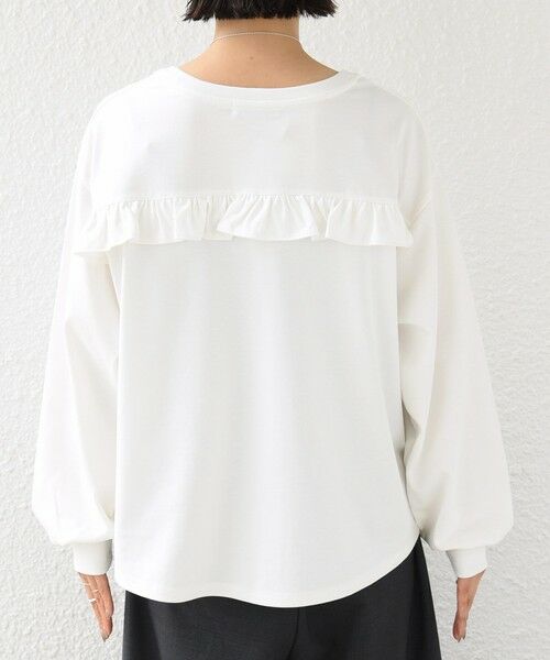 SHIPS / シップス Tシャツ | 《予約》【WEB限定】〈洗濯機可能〉オーガニックコットン フリル ロングスリーブ TEE | 詳細13