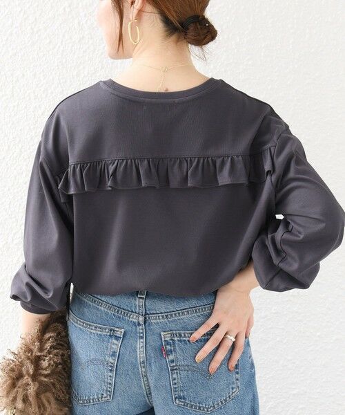 SHIPS / シップス Tシャツ | 《予約》【WEB限定】〈洗濯機可能〉オーガニックコットン フリル ロングスリーブ TEE | 詳細20