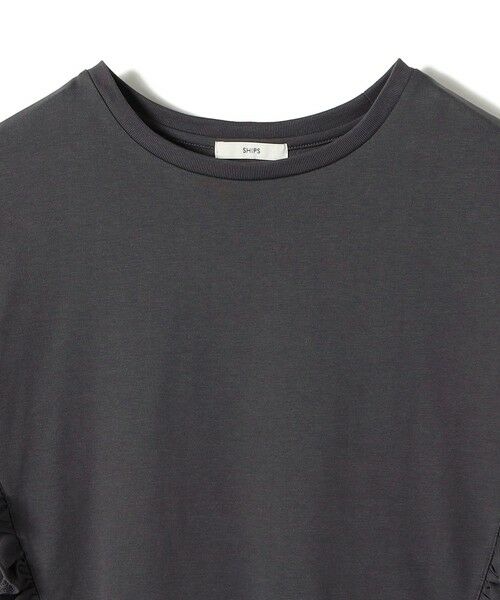 SHIPS / シップス Tシャツ | 《予約》【WEB限定】〈洗濯機可能〉オーガニックコットン フリル ロングスリーブ TEE | 詳細24