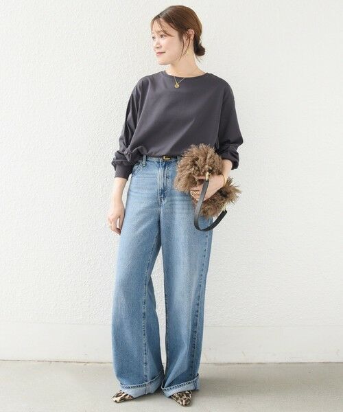 SHIPS / シップス Tシャツ | 《予約》【WEB限定】〈洗濯機可能〉オーガニックコットン フリル ロングスリーブ TEE | 詳細15