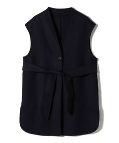 SHIPS / シップス ベスト | Super140 メルトン リバー ジレ