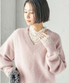 SHIPS / シップス ニット・セーター | 《予約》〈手洗い可能〉フォックス ラメ Vネック ニット