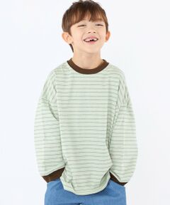 SHIPS / シップス Tシャツ | 【SHIPS KIDS別注】THYARD:100〜130cm / マルチボーダー ロングスリーブ Tシャツ