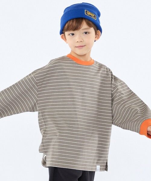 SHIPS / シップス Tシャツ | 【SHIPS KIDS別注】THYARD:100〜130cm / マルチボーダー ロングスリーブ Tシャツ | 詳細3
