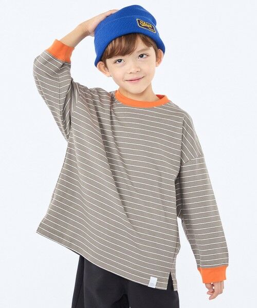 SHIPS / シップス Tシャツ | 【SHIPS KIDS別注】THYARD:100〜130cm / マルチボーダー ロングスリーブ Tシャツ | 詳細4