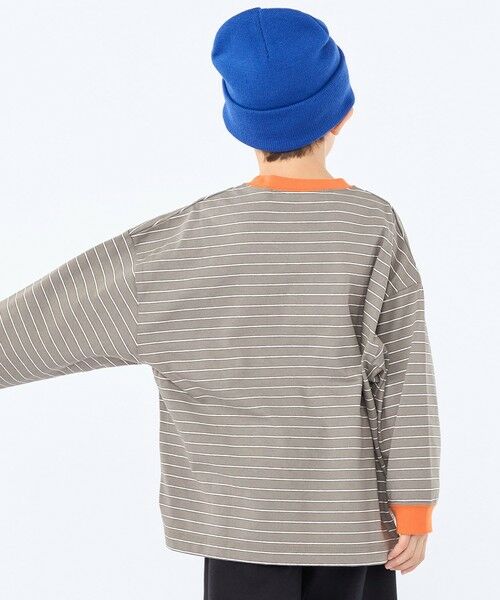 SHIPS / シップス Tシャツ | 【SHIPS KIDS別注】THYARD:100〜130cm / マルチボーダー ロングスリーブ Tシャツ | 詳細5