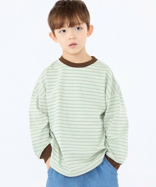 SHIPS / シップス Tシャツ | 【SHIPS KIDS別注】THYARD:100〜130cm / マルチボーダー ロングスリーブ Tシャツ | 詳細18