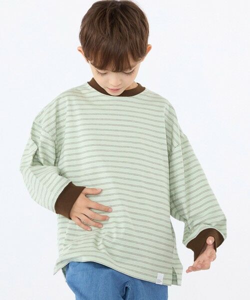 SHIPS / シップス Tシャツ | 【SHIPS KIDS別注】THYARD:100〜130cm / マルチボーダー ロングスリーブ Tシャツ | 詳細19