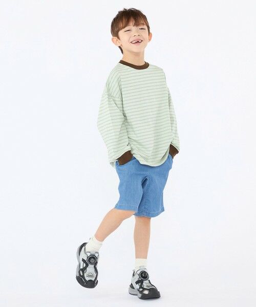 SHIPS / シップス Tシャツ | 【SHIPS KIDS別注】THYARD:100〜130cm / マルチボーダー ロングスリーブ Tシャツ | 詳細21