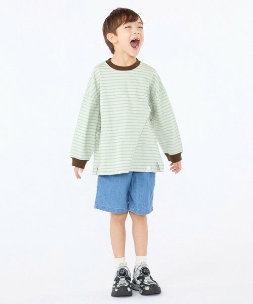 SHIPS / シップス Tシャツ | 【SHIPS KIDS別注】THYARD:100〜130cm / マルチボーダー ロングスリーブ Tシャツ | 詳細24