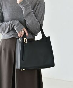 SHIPS / シップス トートバッグ | 《予約》ポーチ付き ニュアンス バックル 2way スクエア トート バッグ