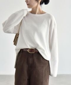 SHIPS / シップス その他トップス | 《予約》〈洗濯機可能〉シャギー カット ボートネック ルーズ プルオーバー