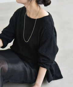 SHIPS / シップス その他トップス | 《予約》〈洗濯機可能〉シャギー カット ボートネック ルーズ プルオーバー