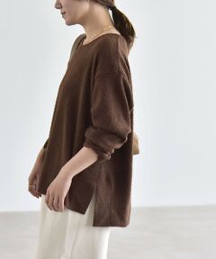 SHIPS / シップス その他トップス | 《予約》〈洗濯機可能〉シャギー カット ボートネック ルーズ プルオーバー