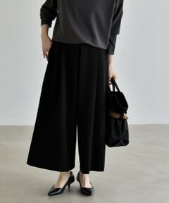SHIPS / シップス ショート・ハーフ・半端丈パンツ | 《予約》〈洗濯機可能〉裏起毛 タック キュロット パンツ
