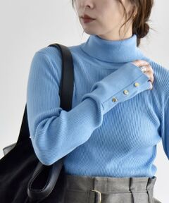 SHIPS / シップス ニット・セーター | 《予約》〈手洗い可能〉カシミヤ ミックス ハイゲージ タートルネック リブ ニット