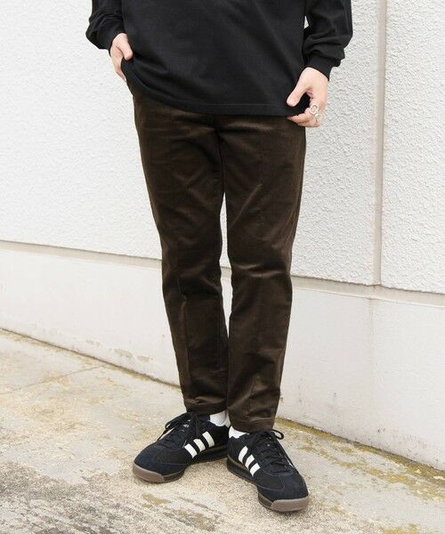 SHIPS / シップス その他パンツ | 〈洗濯機可能〉コーデュロイ スリム ストレッチ アンクル テーパード イージーパンツ◆(ブラウン)