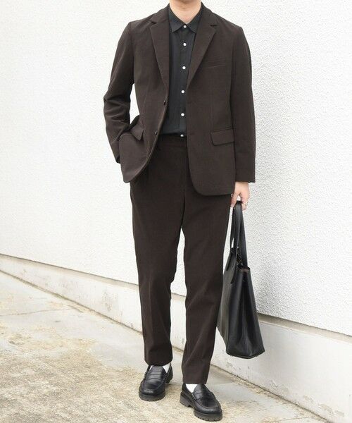 SHIPS / シップス セットアップ | 〈手洗い可能〉SOLOTEX(R) コーデュロイ セットアップ ジャケット & イージーパンツ 26AW◆(ブラウン)