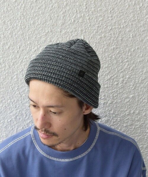 SHIPS / シップス ニットキャップ | マルチ ボーダー ワンポイント ピスネーム ワッチキャップ◆ | 詳細1