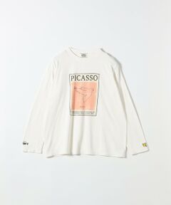 SHIPS / シップス Tシャツ | BALMYDAYS:〈洗濯機可能〉アート プリント ロングスリーブ TEE