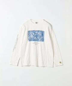 SHIPS / シップス Tシャツ | BALMYDAYS:〈洗濯機可能〉アート プリント ロングスリーブ TEE