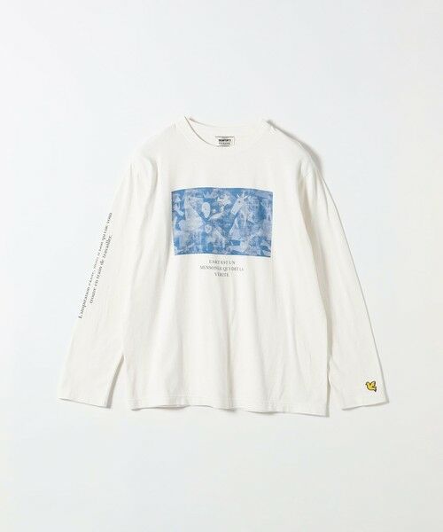 SHIPS / シップス Tシャツ | BALMYDAYS:〈洗濯機可能〉アート プリント ロングスリーブ TEE（ホワイト）