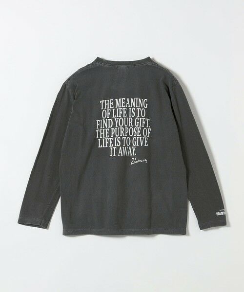 SHIPS / シップス Tシャツ | BALMYDAYS:〈洗濯機可能〉アート プリント ロングスリーブ TEE | 詳細5