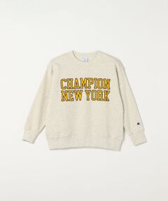 SHIPS / シップス スウェット | Champion: クルーネック カレッジライク プリント ロゴ スウェット<KIDS>