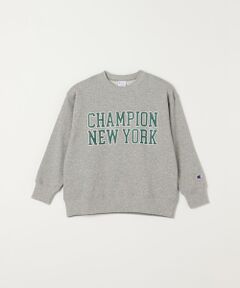 SHIPS / シップス スウェット | Champion: クルーネック カレッジライク プリント ロゴ スウェット<KIDS>