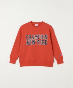 SHIPS / シップス スウェット | Champion: クルーネック カレッジライク プリント ロゴ スウェット<KIDS>