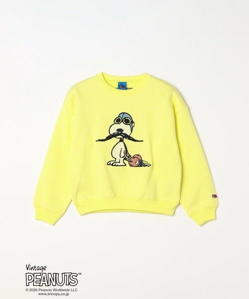 SHIPS / シップス スウェット | FRUIT OF THE LOOM: PEANUTS 裏起毛 プリント スウェット<KIDS>（イエロー）