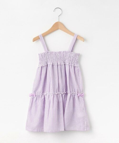 セール 90 130cm 洗濯機可 サッカーストライプワンピース ミニ丈 ひざ丈ワンピース Shoo La Rue シューラルー ファッション通販 タカシマヤファッションスクエア