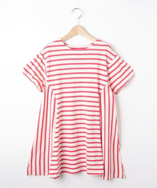 セール 130 150cm ボーダー切り替えワンピース ミニ丈 ひざ丈ワンピース Shoo La Rue シューラルー ファッション通販 タカシマヤファッションスクエア