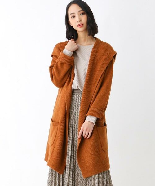 セール ビッグフードロングカーディガン カーディガン ボレロ Shoo La Rue シューラルー ファッション通販 タカシマヤファッションスクエア