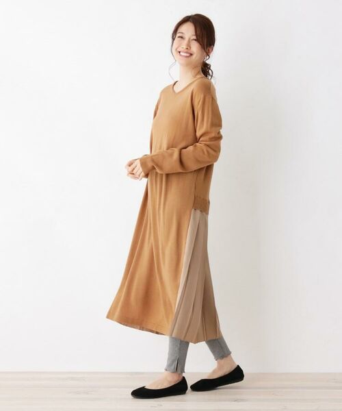M Ll バックプリーツ2wayロングニットワンピース ミニ丈 ひざ丈ワンピース Shoo La Rue シューラルー ファッション通販 タカシマヤファッションスクエア