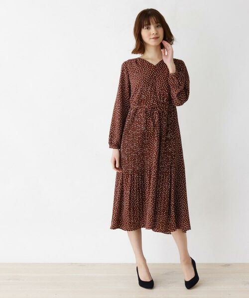 M Ll ドットプリ ツワンピース ミニ丈 ひざ丈ワンピース Shoo La Rue シューラルー ファッション通販 タカシマヤファッションスクエア