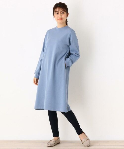 セール M Ll コットン裏毛サイドボタンスウェットワンピース ミニ丈 ひざ丈ワンピース Shoo La Rue シューラルー ファッション通販 タカシマヤファッションスクエア