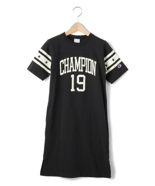 セール 130 140cm Champion ロゴ 3ラインスウェットワンピース ミニ丈 ひざ丈ワンピース Shoo La Rue シューラルー ファッション通販 タカシマヤファッションスクエア