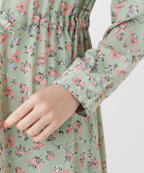 セール S L 花柄ドロストワンピース ミニ丈 ひざ丈ワンピース Shoo La Rue シューラルー ファッション通販 タカシマヤファッションスクエア