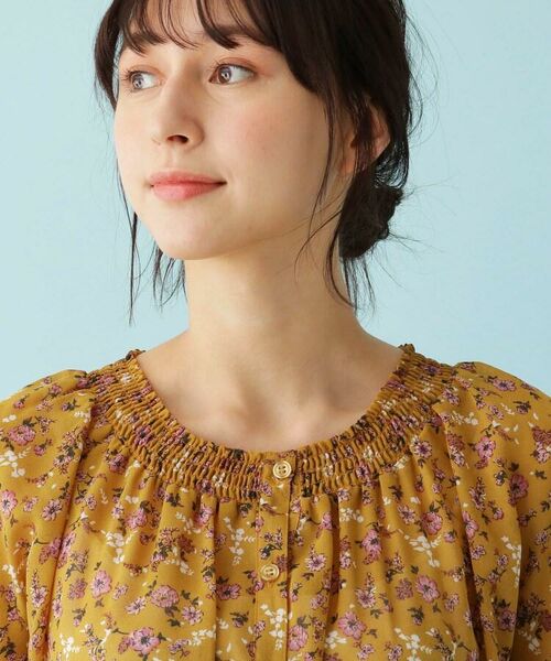 セール M L 花柄シフォンワンピース ミニ丈 ひざ丈ワンピース Shoo La Rue シューラルー ファッション通販 タカシマヤファッションスクエア